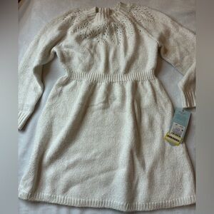 Cat & Jack Cream Knit dress